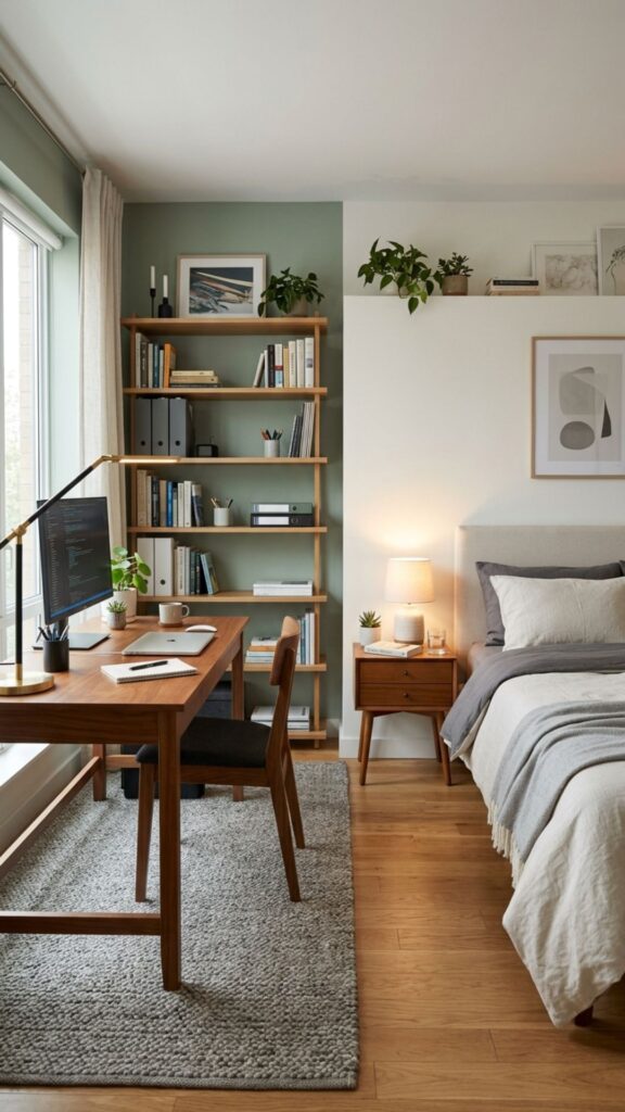 6. Separate Work and Sleep Zones Visually