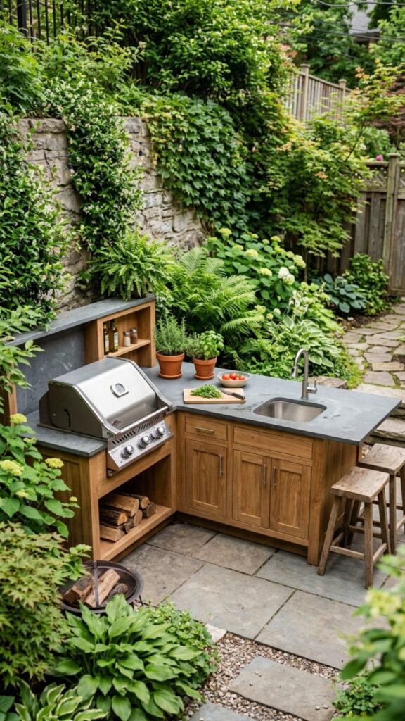6. Set Up a Compact Corner Kitchen