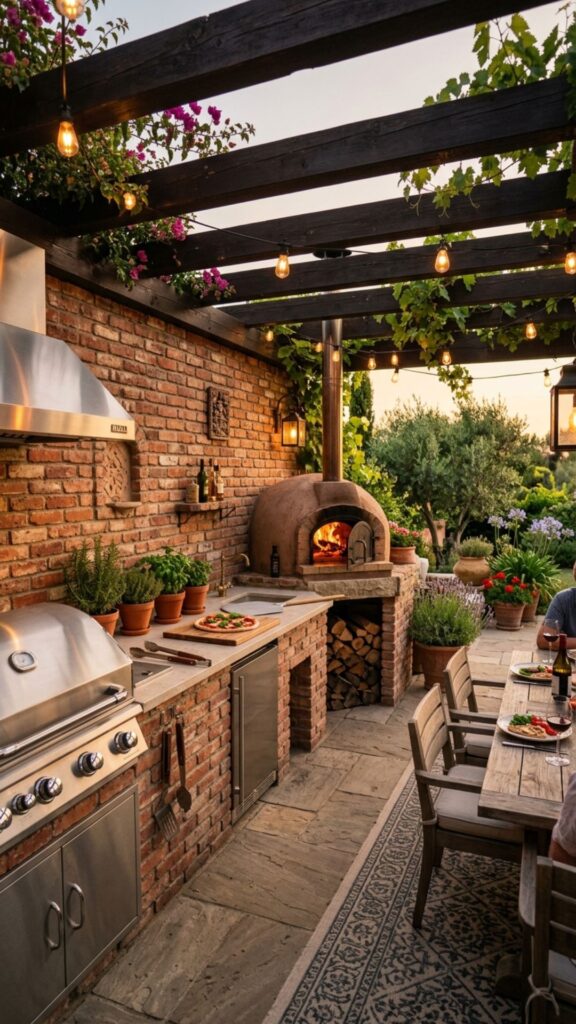 6. Set Up a Pizza Oven Feature Wall