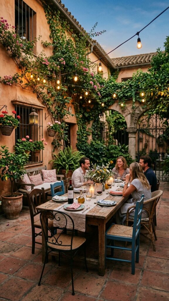6. Spanish Courtyard Dining Nook