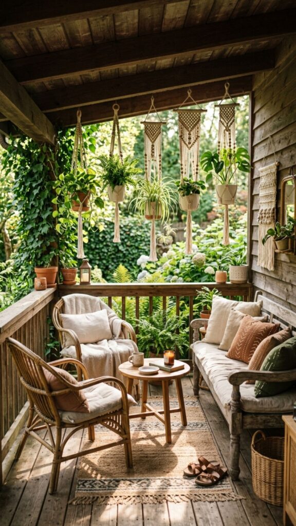 6. Try Macramé Hangers for a Cozy Vibe