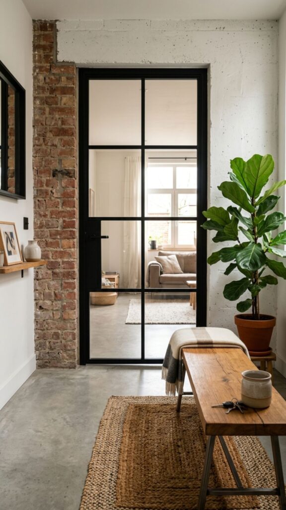 6. Try a Steel-and-Glass Industrial Look