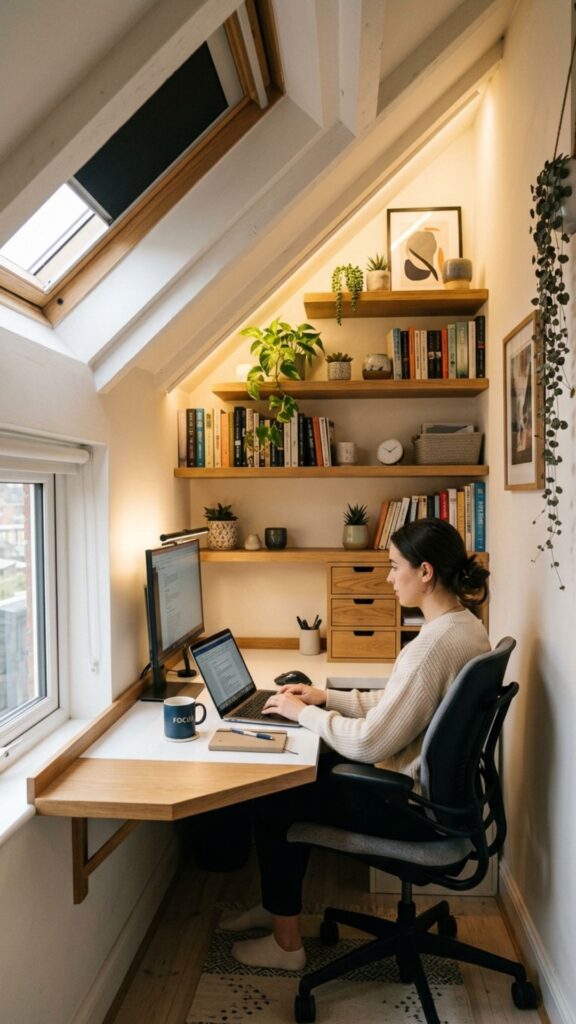 6. Turn an Awkward Corner Into an Office