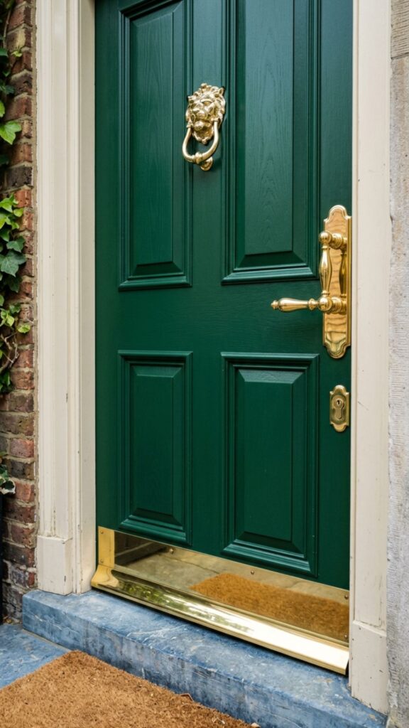 6. Use Brass Hardware for a Polished Finish
