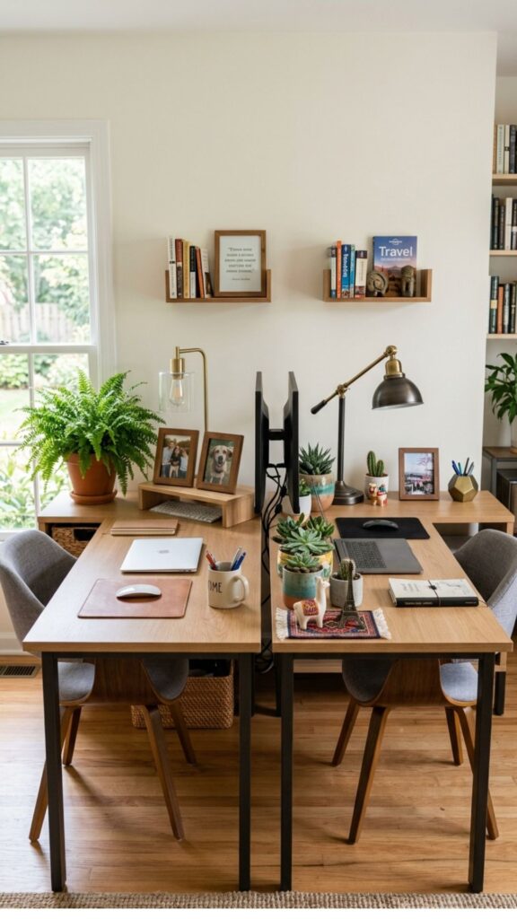 6. Use Matching Desks for a Clean Look