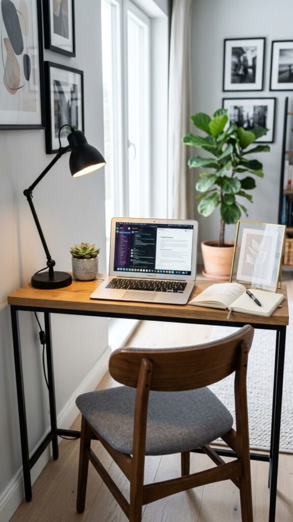 6. Use a Console Table as a Desk
