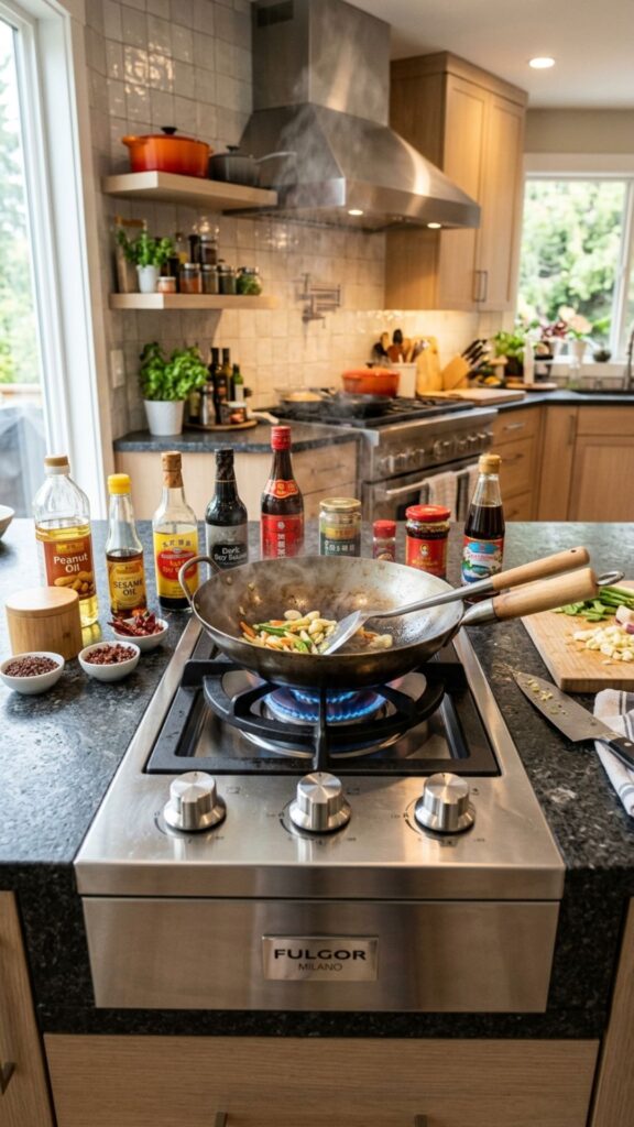 7. Add a Built-In Wok Burner