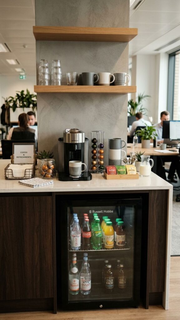7. Add a Mini Bar or Coffee Station