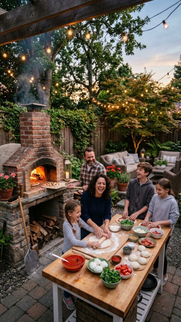 7. Add a Pizza Oven for Weekend Fun