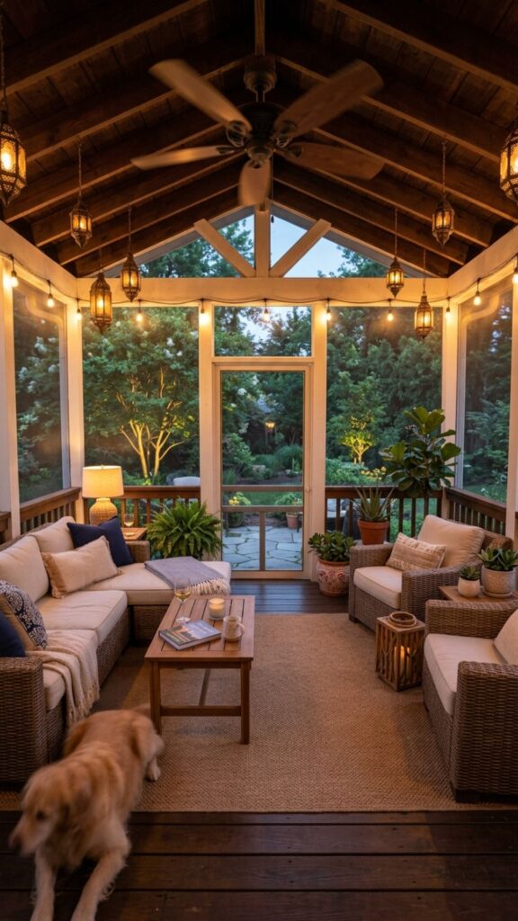 7. Add a Screened-In Porch for Bug-Free Evenings