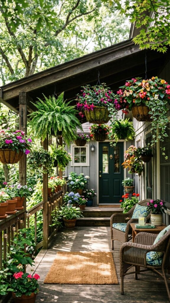 7. Brighten Shady Porches with the Right Picks