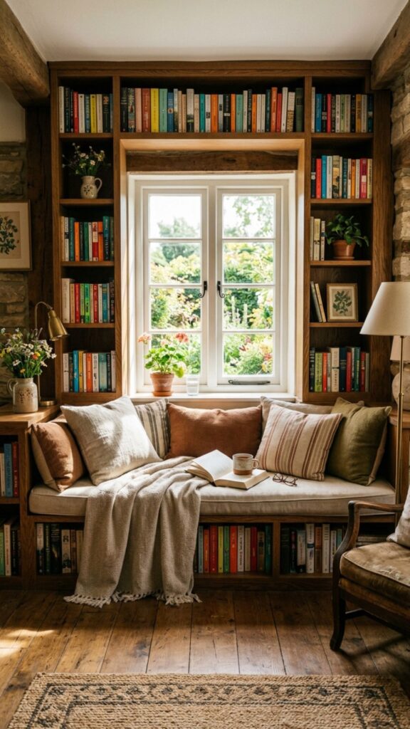 7. Build Shelving Around a Window