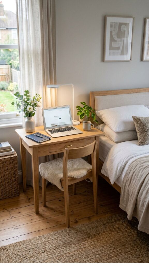 7. Choose a Desk That Doubles as a Nightstand
