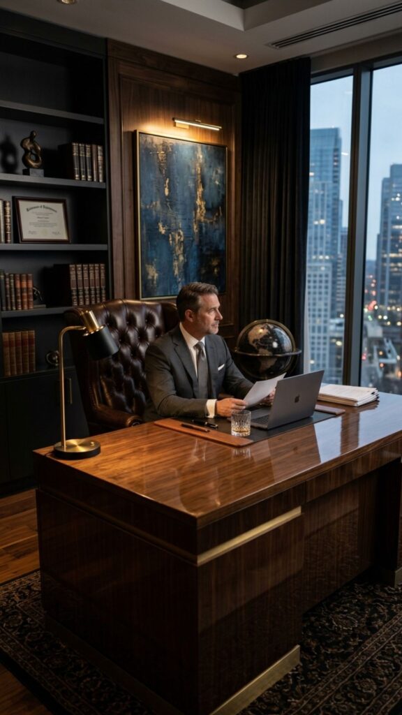 7. Create a Dark Executive Office Setup