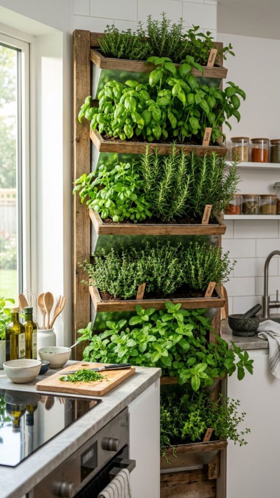 7. Create a Herb Garden Wall
