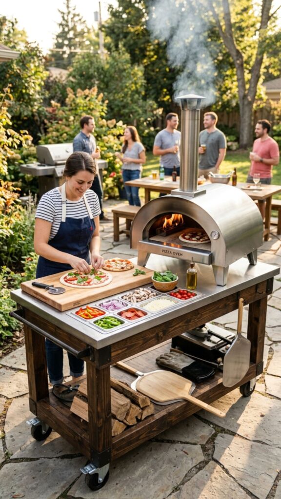 7. Create a Rolling Pizza Oven Station