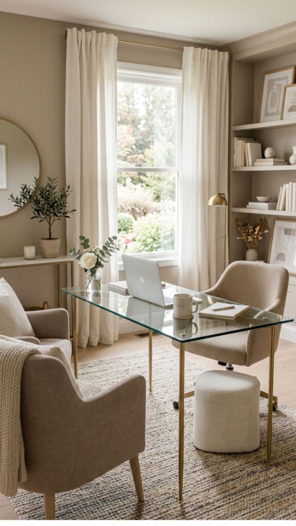 7. Create a Soft Neutral Home Office