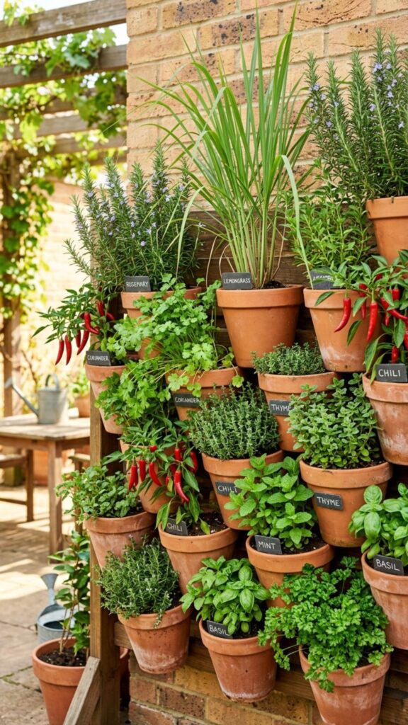 7. Create a Spice and Herb Growing Wall