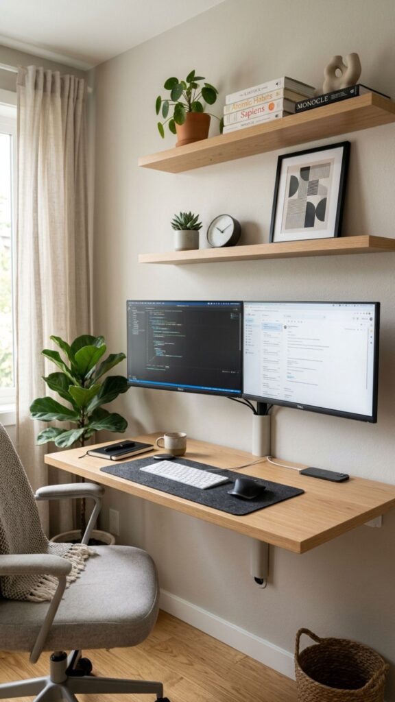 7. Create a Wall-Mounted Monitor Setup
