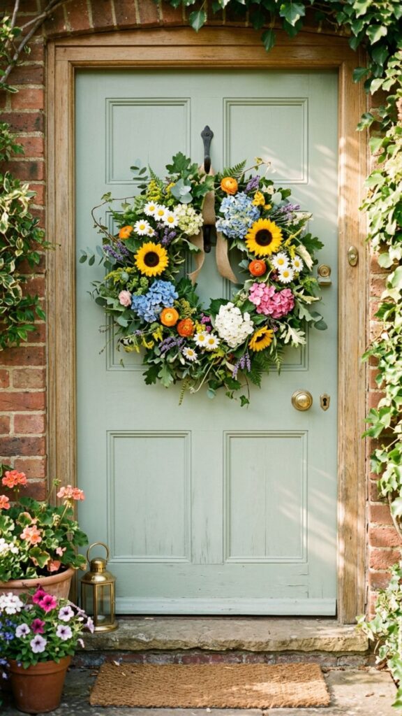 7. Display a Seasonal Wreath
