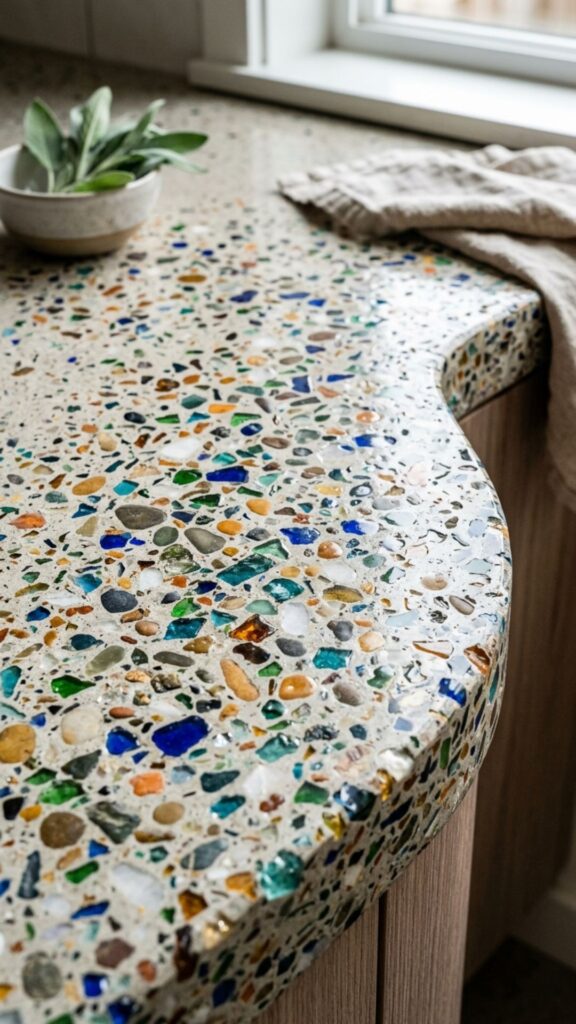 7. Exposed Aggregate Countertops