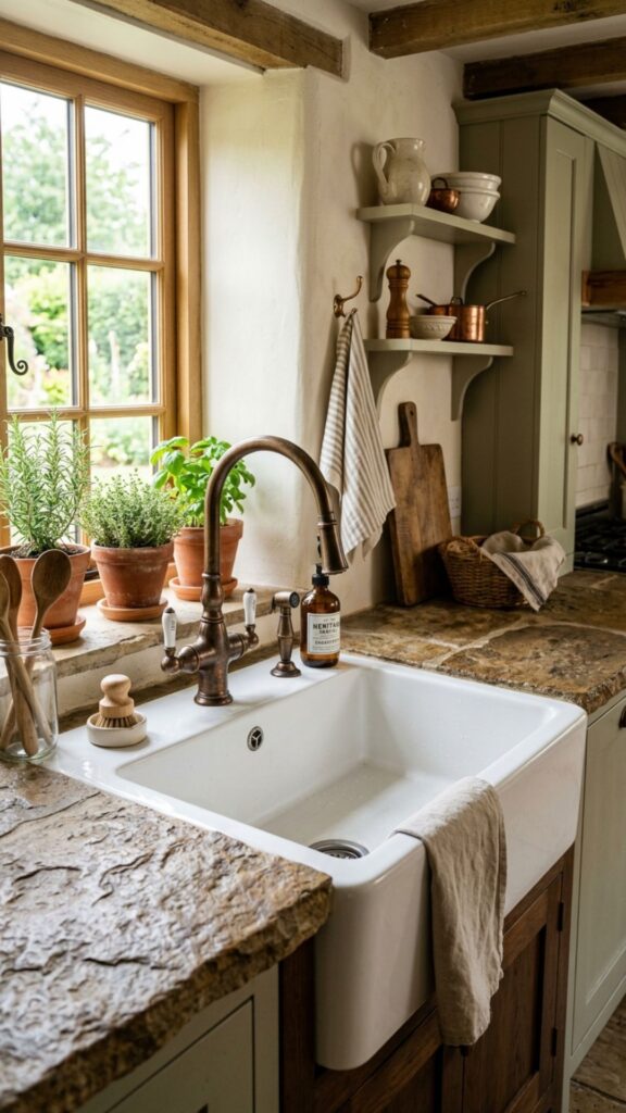 7. Feature a Farmhouse Apron Sink