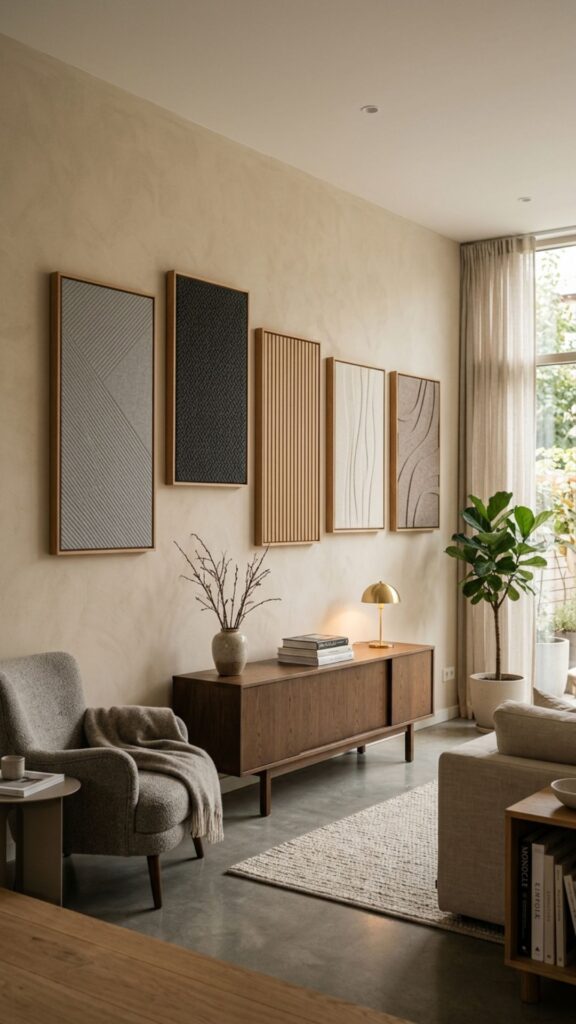 7. Frame Acoustic Panels Like Artwork