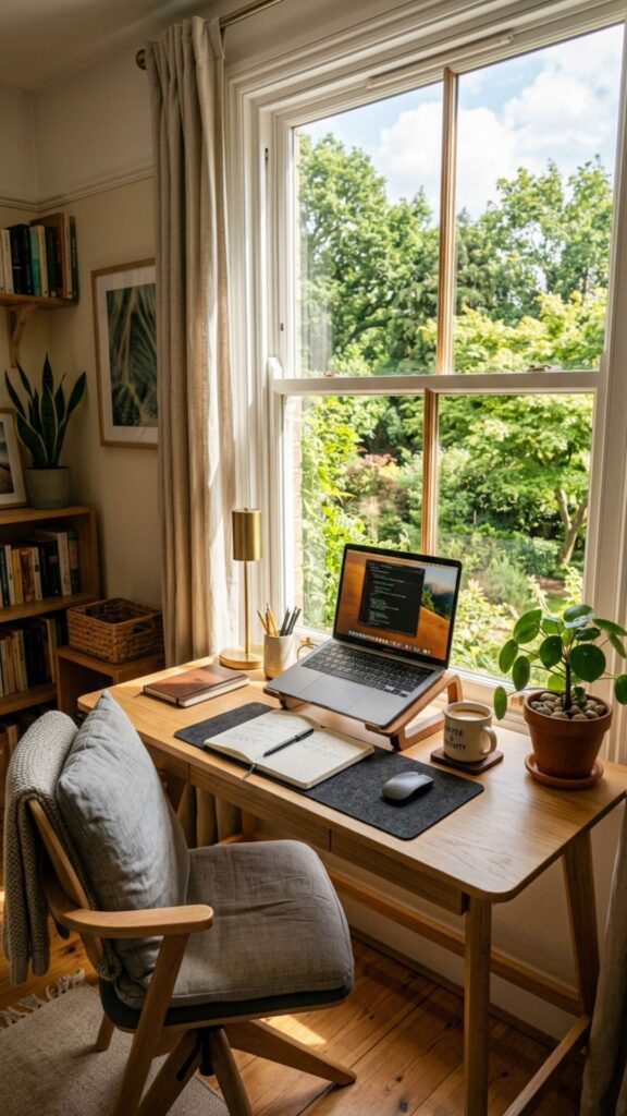 7. Give Your Desk a Window-Facing View