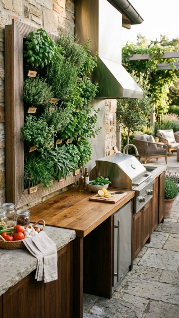 7. Herb Garden Wall — Fresh and Functional