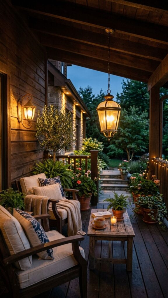 7. Layer Lighting for a Warm Welcome