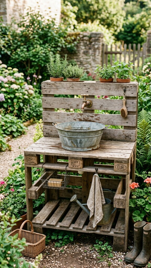 7. Pallet Sink Unit with Basin
