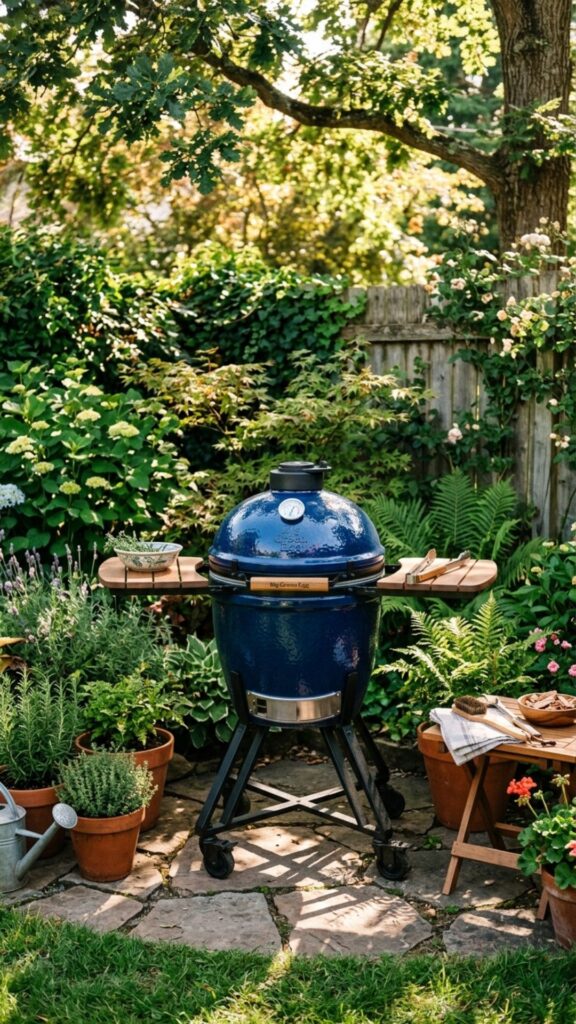 7. Pick a Compact Kamado or Kettle Grill