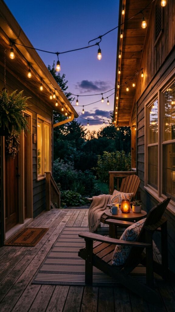 7. String Up Warm Café Lights