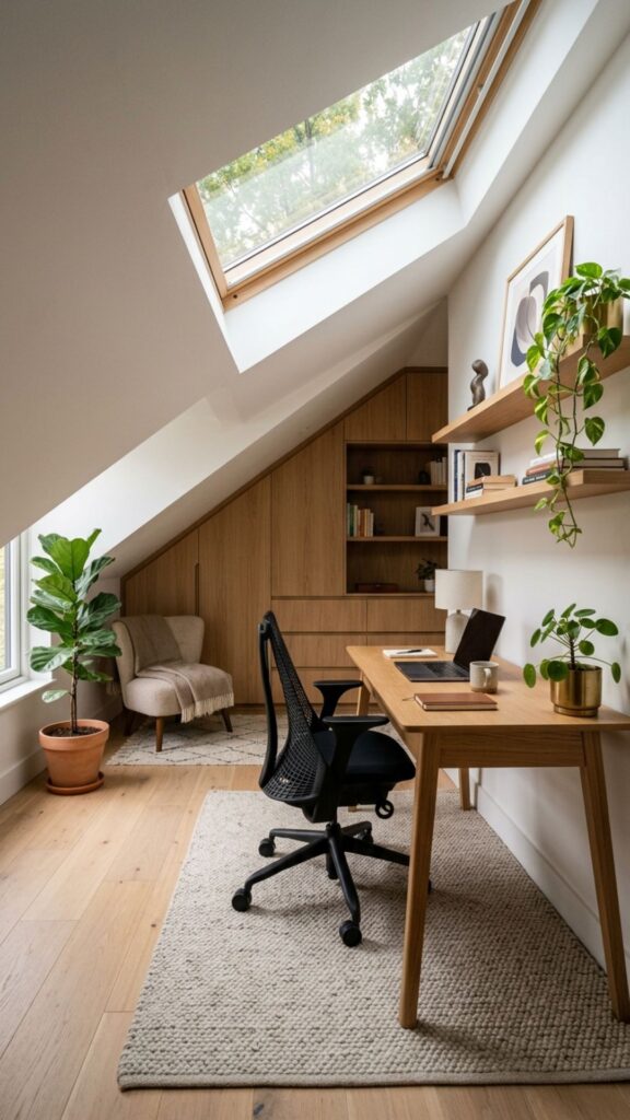 7. Use Built-In Storage Under the Eaves
