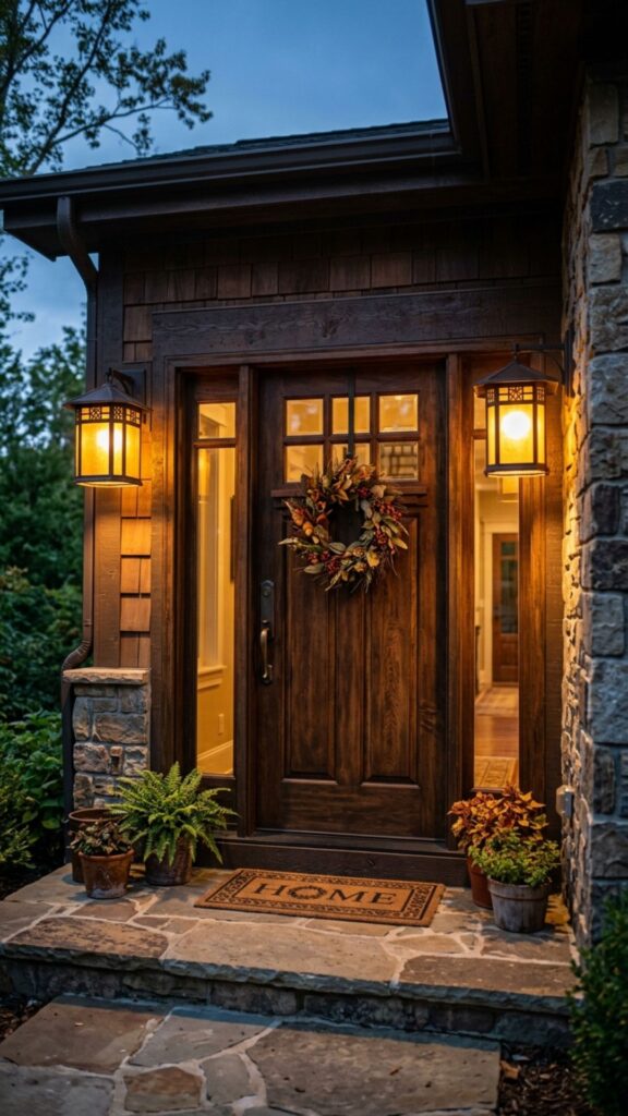 7. Use Craftsman-Style Light Fixtures