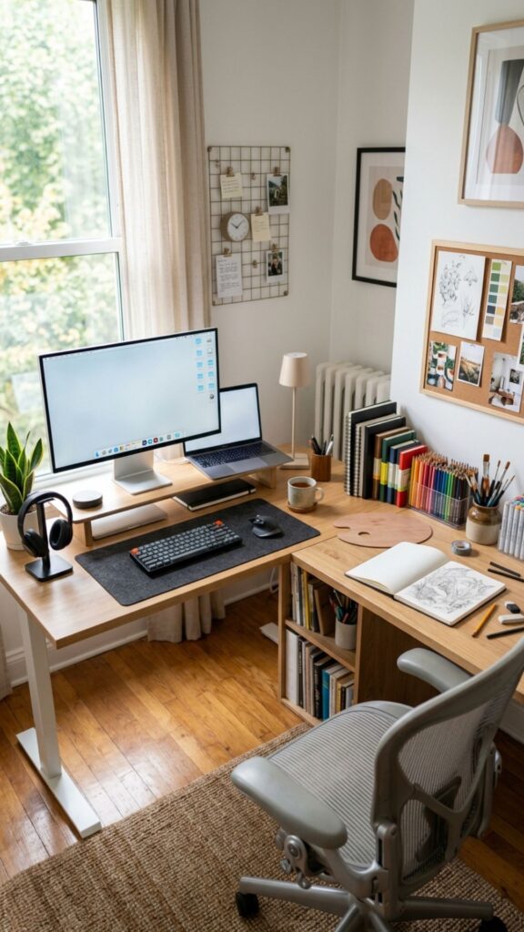 7. Use One Side as a Creative Station