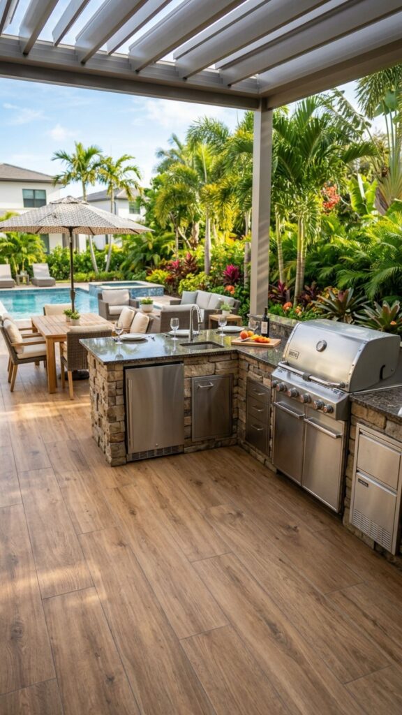 7. Use Porcelain Pavers for Flooring