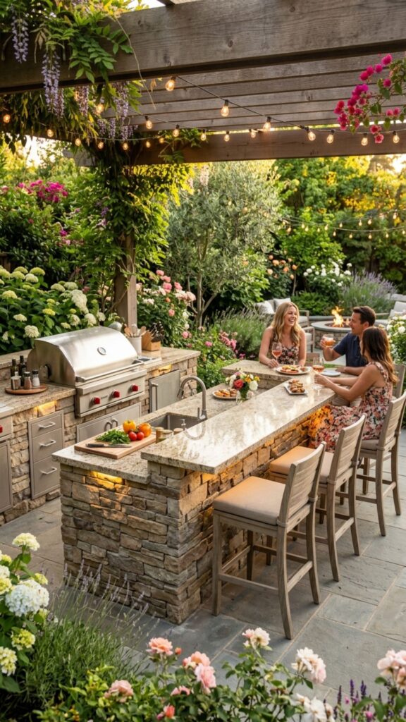 7. Use a Peninsula Layout to Separate Cooking and Dining