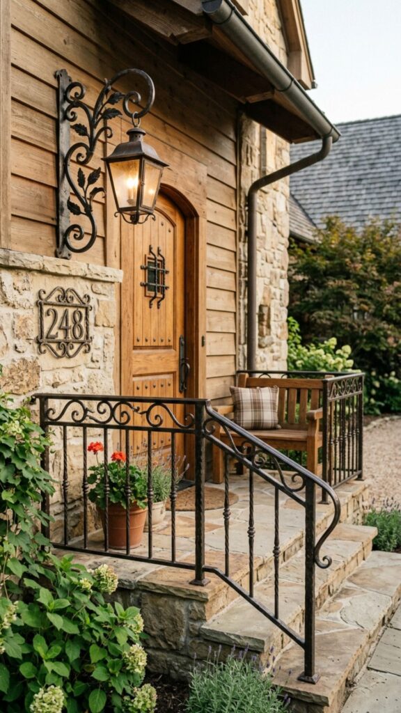7. Wrought-Iron Accents