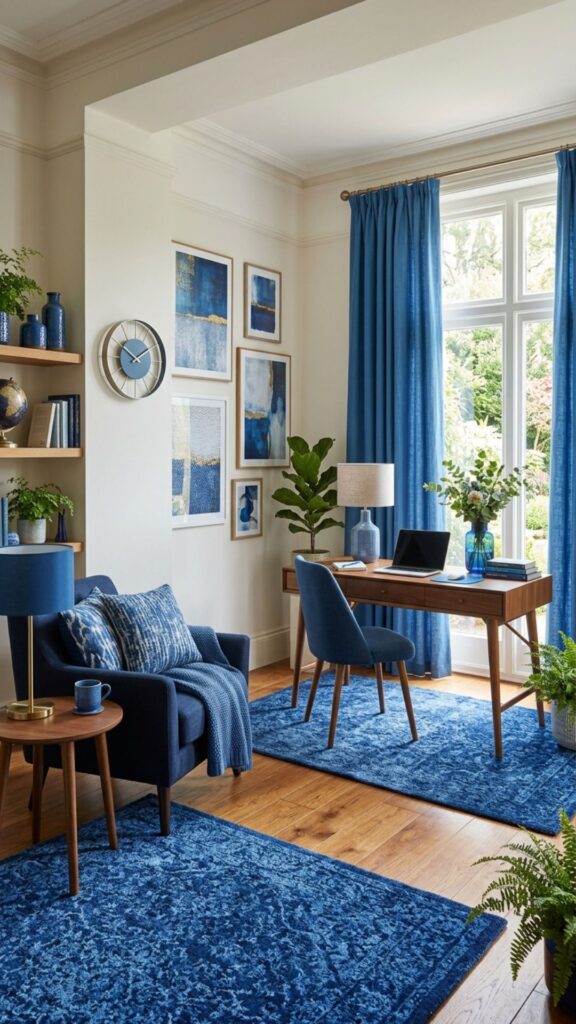 8. Add Blue Decor and Accessories