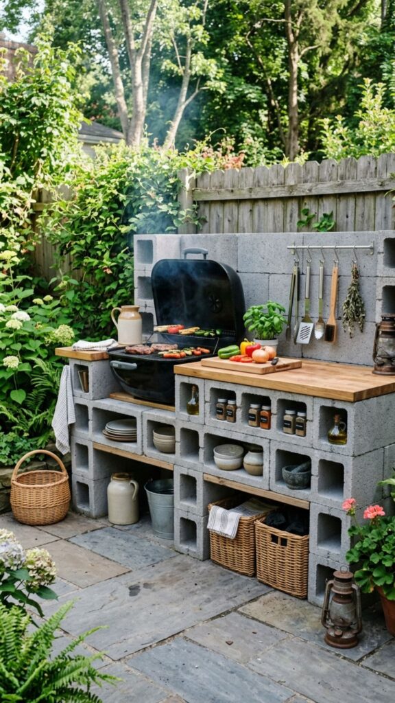 8. Carve Out Open Shelf Storage