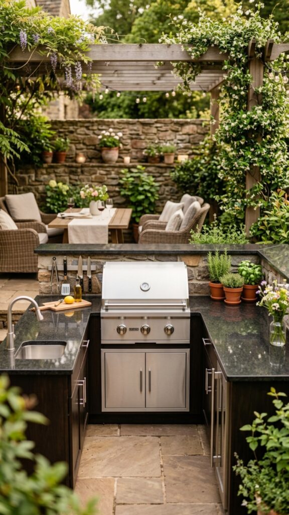 8. Choose a Small Built-In Gas Grill