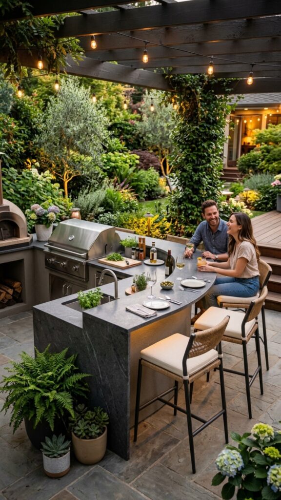 8. Combine the Counter With Bar Seating