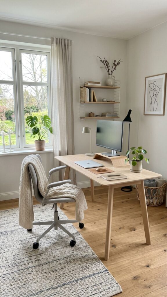 8. Create a Soft Scandinavian-Inspired Office