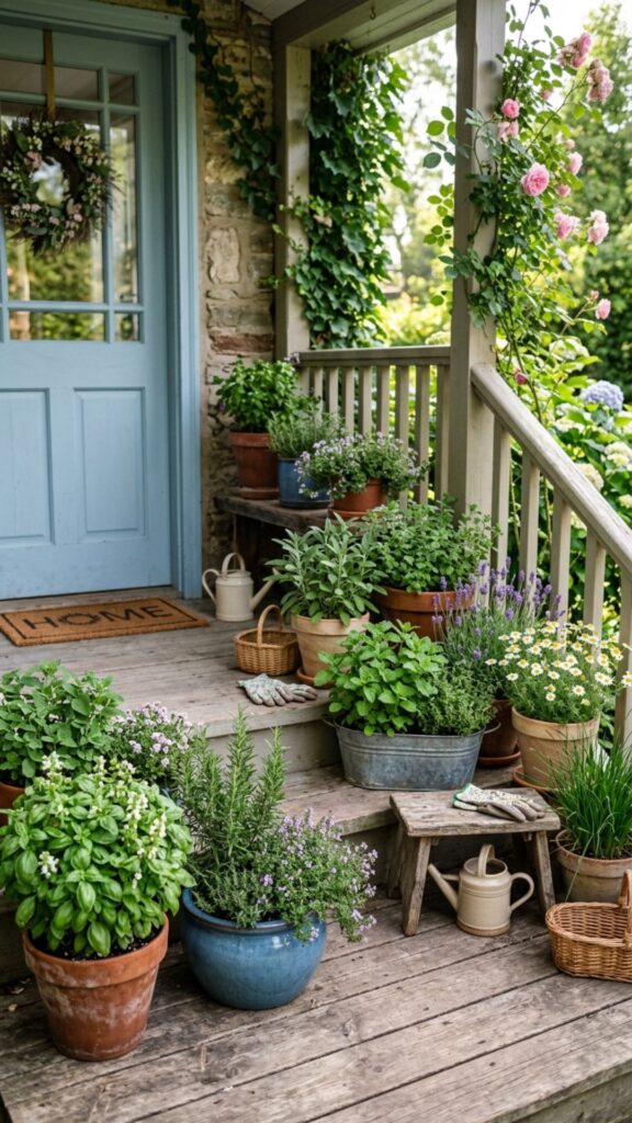 8. Edible Herb Container Gardens