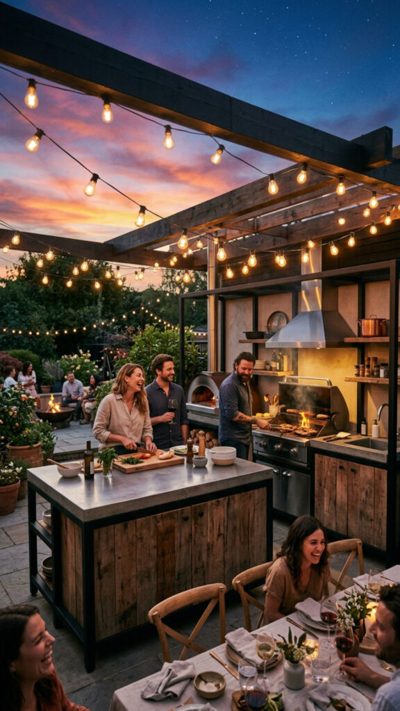 8. Edison Bulb String Lighting for Evening Ambiance