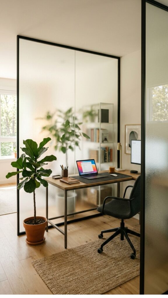 8. Frosted Glass for Extra Privacy