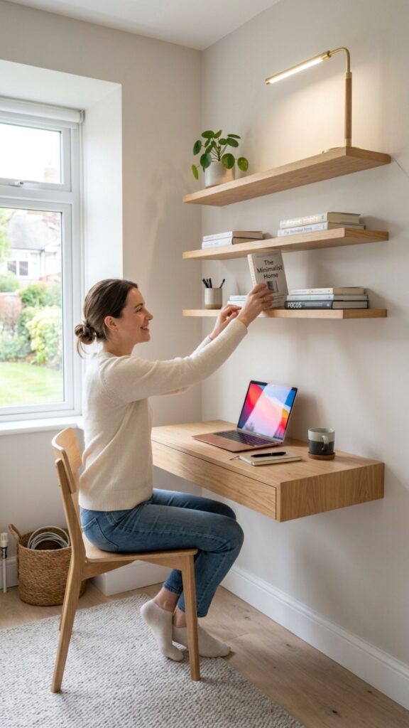 8. Install a Floating Elevated Desk