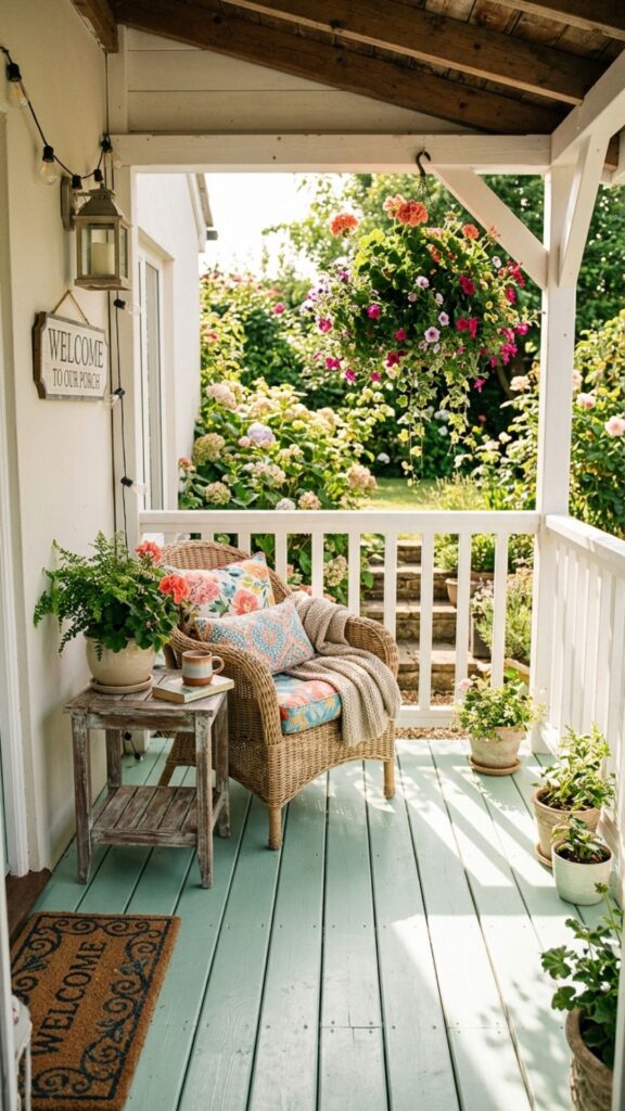 8. Painted Wood for a Fresh Pop of Color
