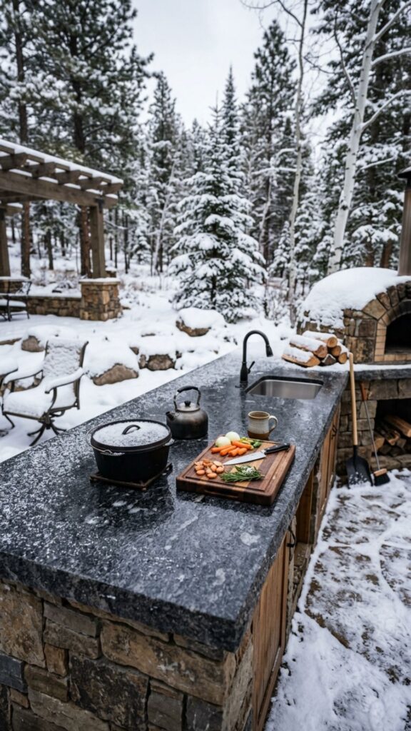 8. Pick Freeze-Resistant Countertops